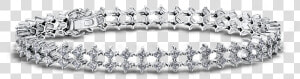 Shimansky My Girl Double Row Diamond Bracelet   Diamond Bracelet For Girl  HD Png Download