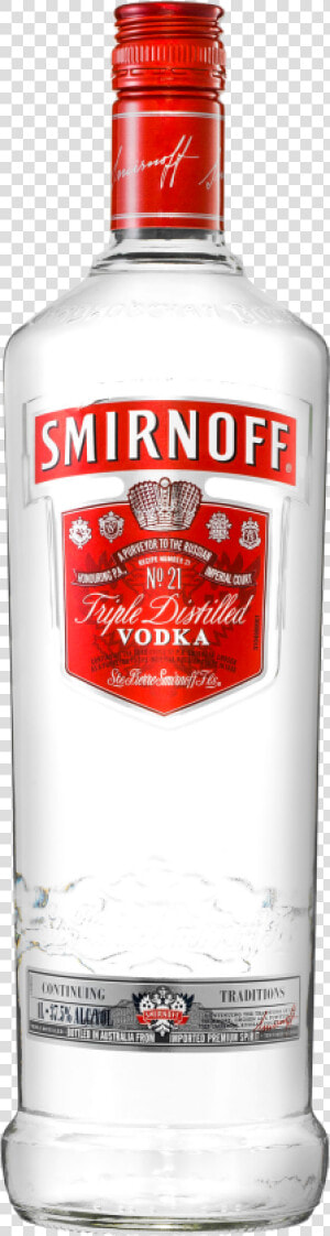 Smirnoff Red Label Vodka 1l   Smirnoff Vodka 1 Litre  HD Png Download