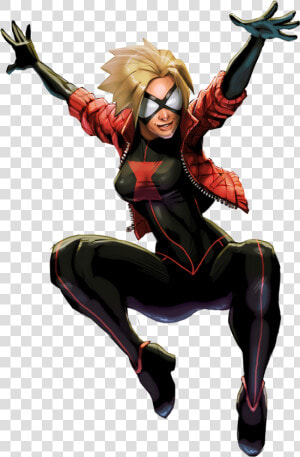 Jessica Drew As Ultimate Black Widow   Marvel Black Widow Spider  HD Png Download