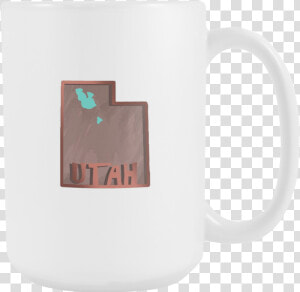 Love Utah State Flag Map Outline Souvenir 15oz Mug   Coffee Cup  HD Png Download