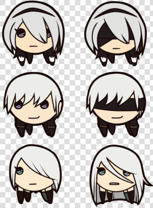 Eye Face Facial Expression Nose Smile Head Fashion   Nier Automata Icon Png  Transparent Png