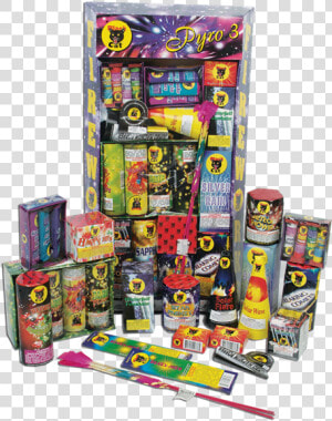 Pyro  3 Firework Assortment  HD Png Download