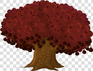 Harvestable Resources Trant Spice Clip Arts   Cartoon Red Tree Png  Transparent Png