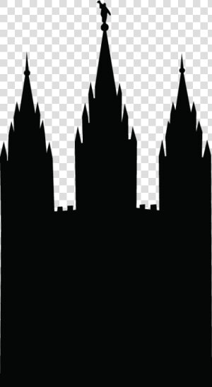 Lds Temple Png Hd   Salt Lake Temple Silhouette Clip Art  Transparent Png