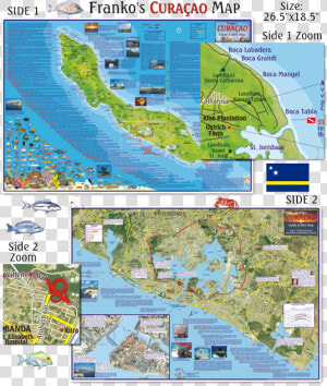 Curacao Dive Map  HD Png Download