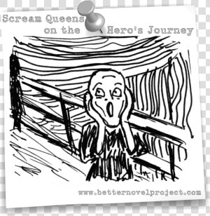 Scream Queens On The Hero S Journey   Sketch  HD Png Download