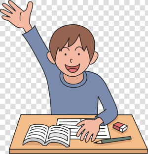 Transparent Cupped Hands Png   Student Raising Hand Clip Art  Png Download