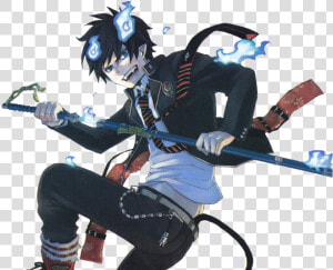 Rin Okumura Render By Railgunlv5 d3gbfal   Blue Exorcist Manga Cover  HD Png Download