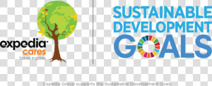 Supports The Sustainable Development Goals   Expedia Cares Logo  HD Png Download