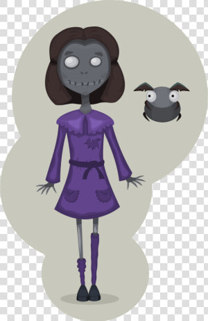 Scared Girl Png  girl Zombie Bee Scary Comic Funny   Png Scared Cartoon Girl Transparent  Png Download