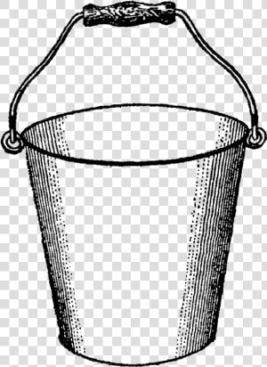 Bucket Png No Background   Mop Bucket Mop Clip Art Black And White  Transparent Png