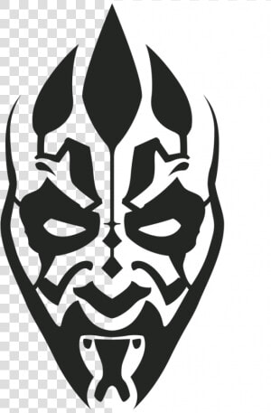 Darth Maul Clipart   Png Download   Darth Maul Face Pattern  Transparent Png