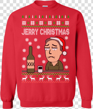 Rick And Morty Jerry Christmas Sweater   Let  39 s Bake Stuff Drink Hot Cocoa And Watch Hallmark  HD Png Download