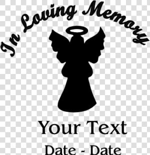 In Loving Memory Angel Decal   Loving Memory Clipart  HD Png Download