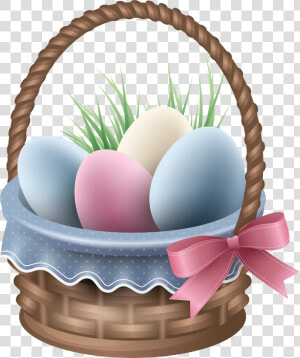 Easter Bunny Egg In The Basket   Transparent Easter Bunny Png  Png Download