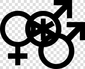 Nonbinary Man Symbol Interlocked With A Venus Symbol   Female Sex Sign Vector  HD Png Download