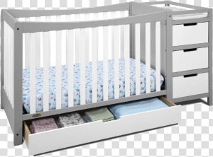 Best Combo Crib With Changer   Crib And Changing Table  HD Png Download