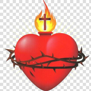 Transparent Sacred Heart Of Jesus Clipart   Sacred Heart Catholic Symbol  HD Png Download