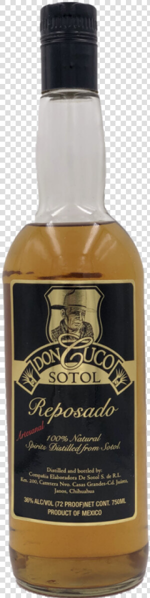 Don Cuco Sotol Reposado   Single Malt Whisky  HD Png Download