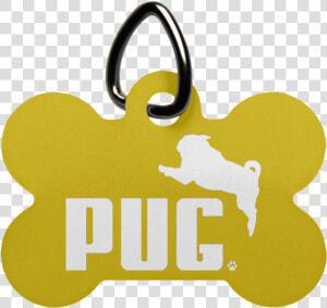 Pug Dog Bone Pet Tag   Pet Tag  HD Png Download