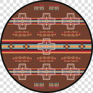 Canyon Cross sunset Round Rug By American Dakota  HD Png Download