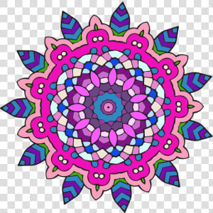 Clip Art Colorful Mandala Designs   Colorful Colorful Mandala Designs  HD Png Download