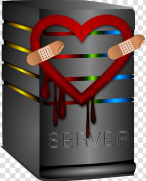 Heart computer Servers computer Icons   Server Clipart  HD Png Download