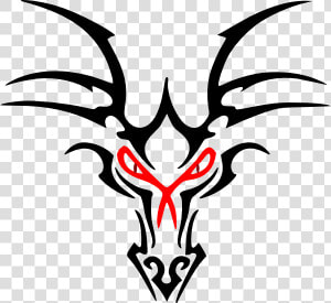 Simple Dragon Head Tattoo  HD Png Download