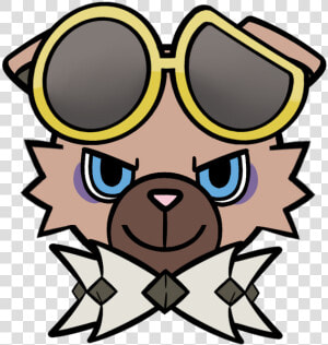  pokemon  sunandmoon  digitalart  rockruff  fanart   Guzma Rockruff  HD Png Download