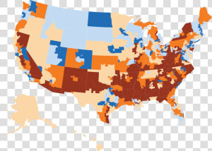 National Heat Map Of Congressional District Dci Scores   Map House Market Usa  HD Png Download