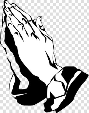 Praying Hands Black Clipart Transparent Png   Transparent Praying Hands Png  Png Download