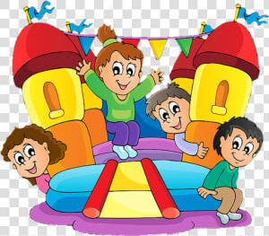 Transparent Playground Clipart Png   Inflatables Clip Art  Png Download