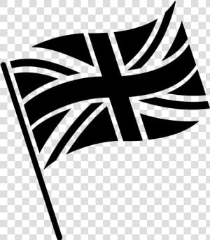 Uk Flag Icon Black And White   Png Download   British Flag Black And White  Transparent Png