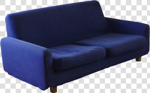 Sofa   Transparent Png Seat Blue Sofa  Png Download