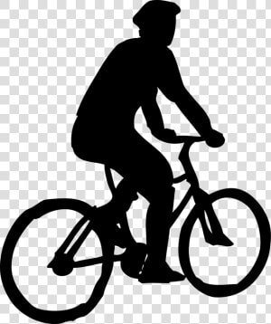 Bicycle racing Bicycle headgear   Cyclist Silhouette  HD Png Download