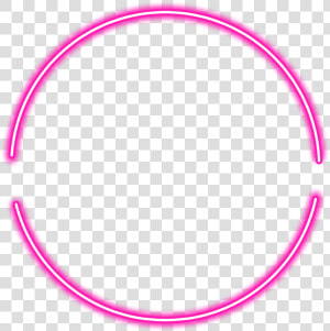  neon  round  pink  freetoedit  circle  frame  border   Circle  HD Png Download