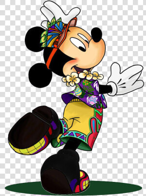 Hawaii Clipart Mickey   Luau Mickey Mouse  HD Png Download