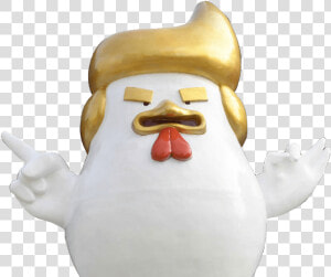 Trump Rooster Year Statue In China   Donald Trump  HD Png Download