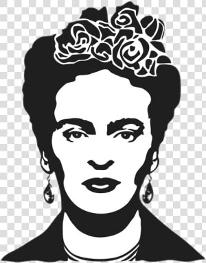 Frida Kahlo Silhouette   Simple Frida Kahlo Drawings  HD Png Download