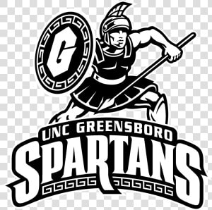 Uncg Spartans Logo Black And White   Villa Park High School Colors  HD Png Download