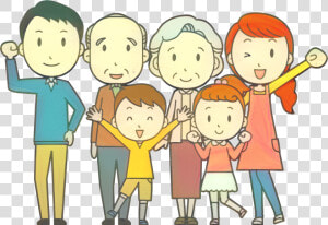 Extended Family Vector Graphics Clip Art Grandparent   Cartoon Transparent Family Png  Png Download