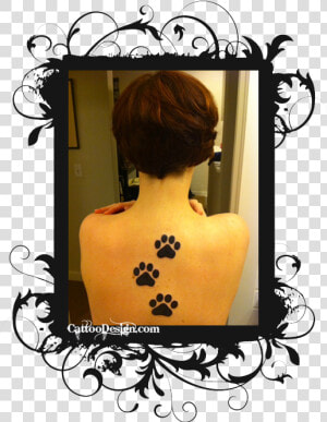 Transparent Paw Print Trail Png   Leopard Print Shoulder Tattoo  Png Download