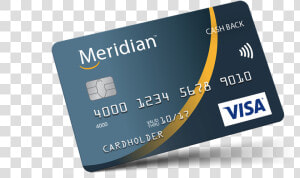 Credit Card Png   Meridian Visa   Cash Back Card  Transparent Png