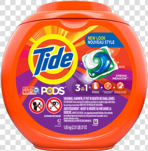 Tide Pods® Laundry Detergent Spring Meadow Scent   Tide Pods  HD Png Download