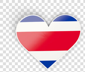 Download Flag Icon Of Costa Rica At Png Format   Heart  Transparent Png