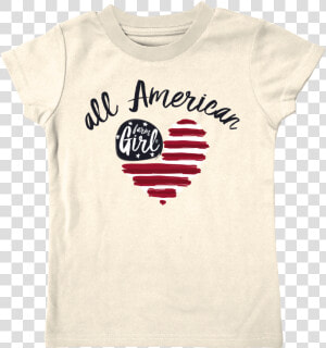 Ivory All American Girl Tee   Active Shirt  HD Png Download