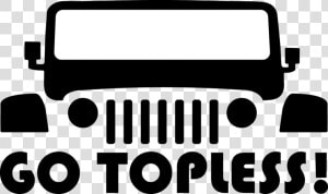 Go Topless Decal   Jeep Topless Day 2019  HD Png Download