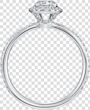 The One  Round Brilliant Diamond Micropavé Engagement   Engagement Ring  HD Png Download