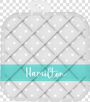 Custom Last Name Polka Dotted Pot Holder title Custom   Bag  HD Png Download