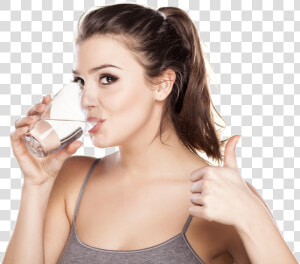 Drinking Structured Water   Person Drinking Glass Of Water  HD Png Download